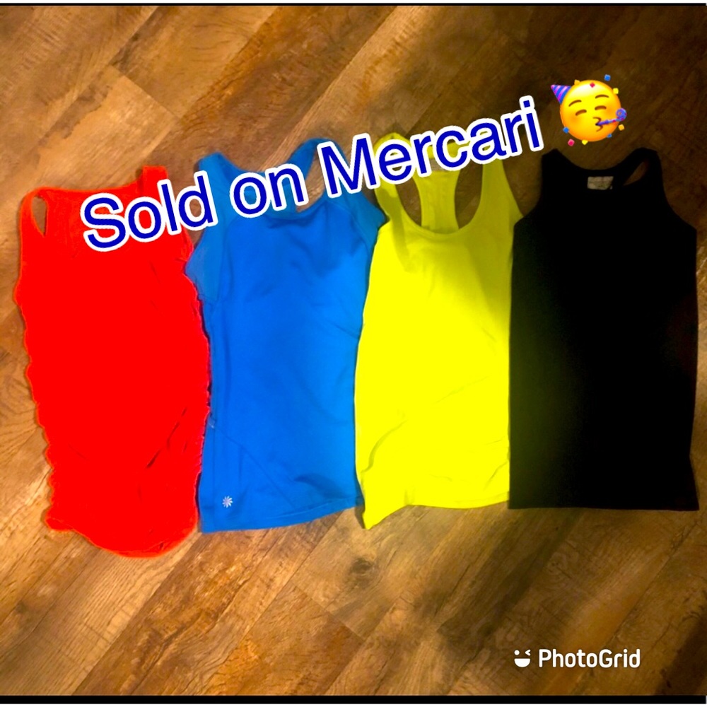 Lot of 4 Athleta brand tank tops all size XS